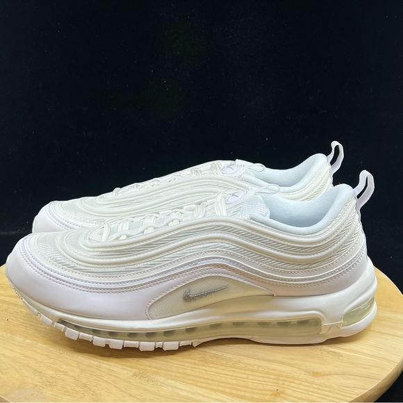 Nike Other - Nike Air Max 97 Triple White Wolf Grey Sneakers 921826 101 Men's Size 11 NEW
